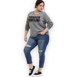 THE OFFICE Dunder Mifflin Torrid size 2 gray fleece sweatshirt